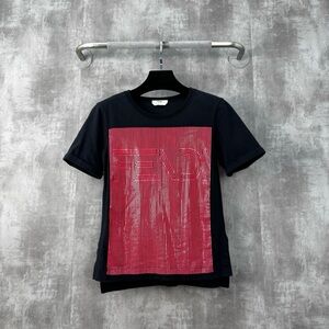 🚩steal authentic Fendi Black and Red T-Shirt